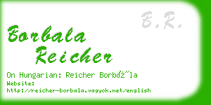 borbala reicher business card